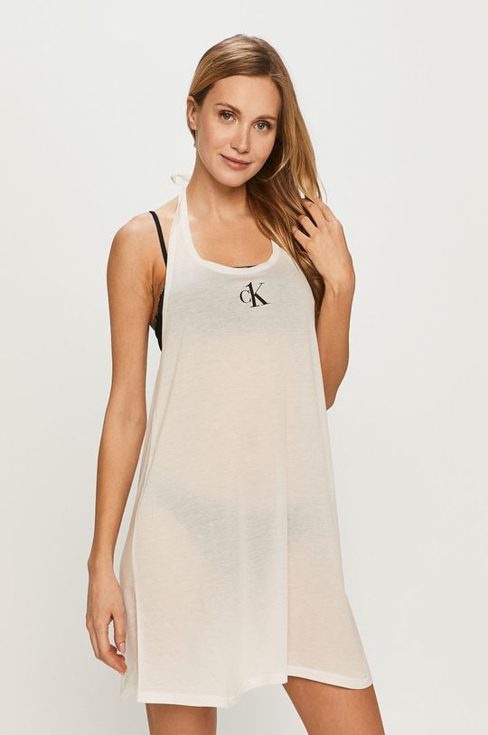 бял Calvin Klein - Плажна рокля Жіночий