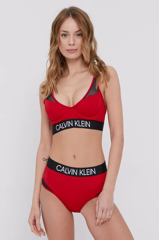 κόκκινο Μαγιό σλιπ μπικίνι Calvin Klein Γυναικεία
