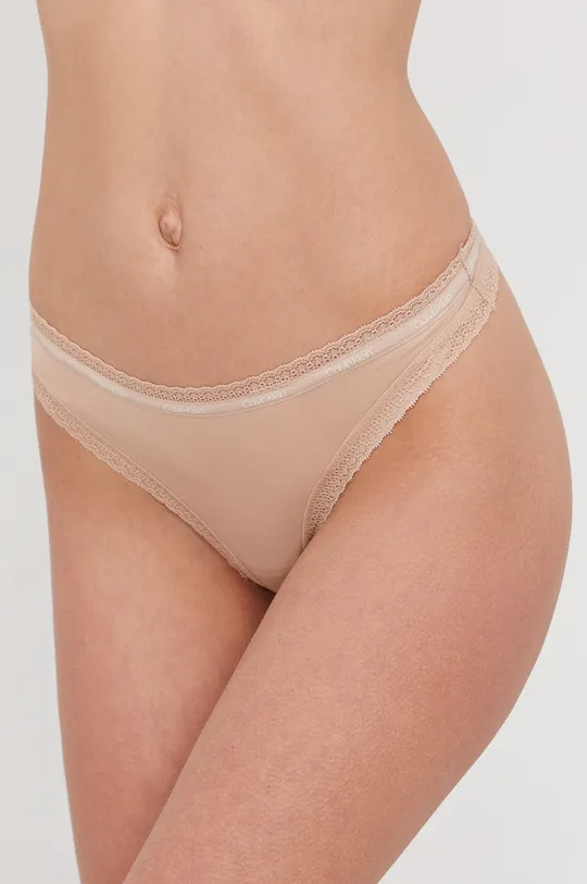 béžová Tangá Calvin Klein Underwear Dámsky