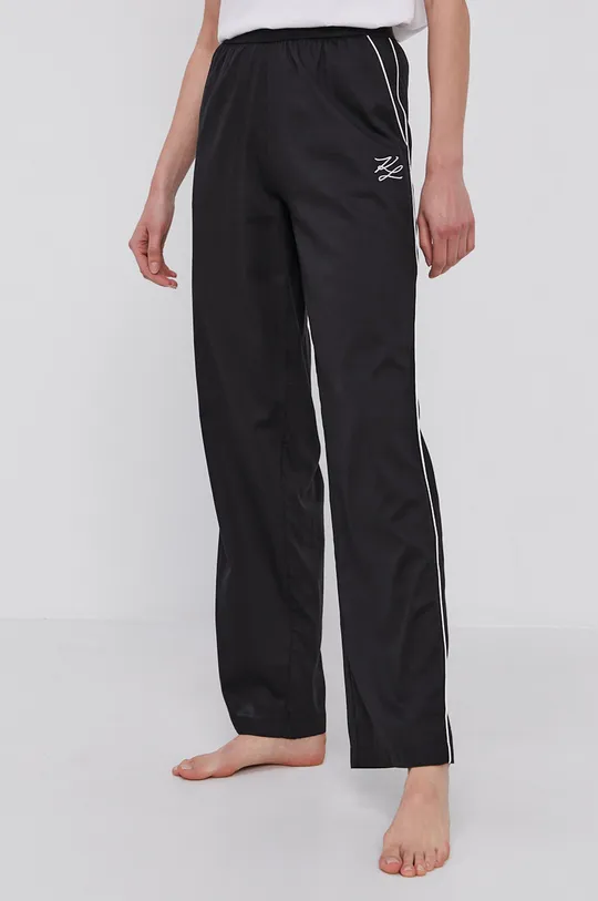 crna Dugi doljnji dio pidžame Karl Lagerfeld Ženski