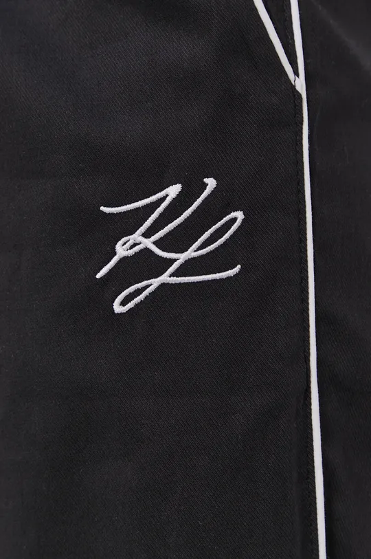 czarny Karl Lagerfeld Spodnie piżamowe 211W2121