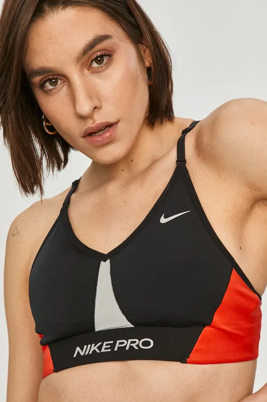 czarny Nike - Biustonosz sportowy Indy