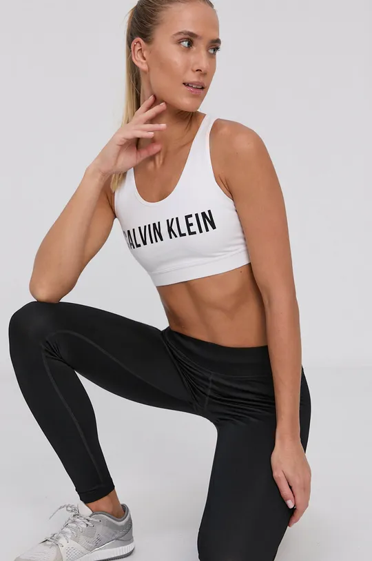 білий Calvin Klein Performance - Спортивний бюстгальтер Жіночий
