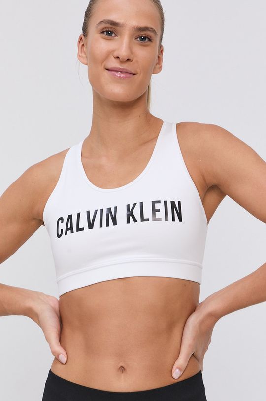 Calvin Klein Performance - Sutien sport alb