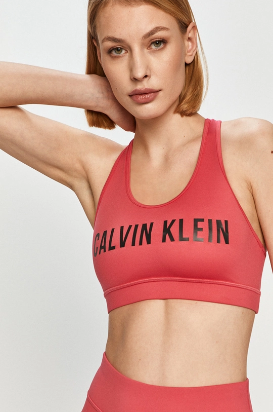 różowy Calvin Klein Performance - Biustonosz sportowy Damski