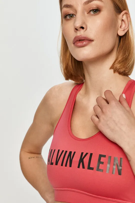 różowy Calvin Klein Performance - Biustonosz sportowy