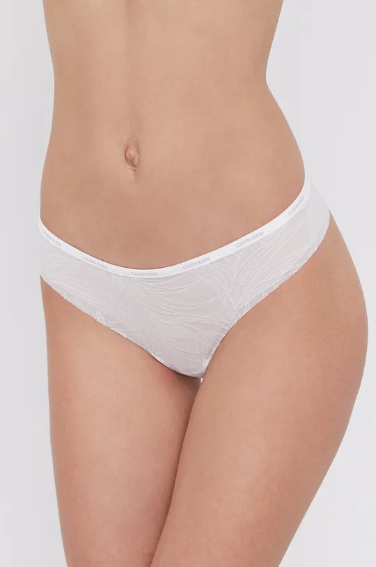 biały Calvin Klein Underwear Stringi Damski
