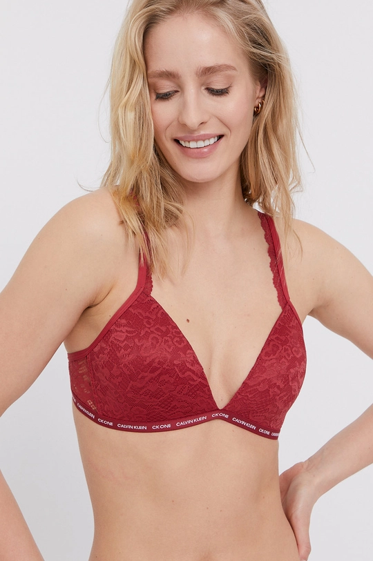 burgundské Podprsenka Calvin Klein Underwear Dámsky