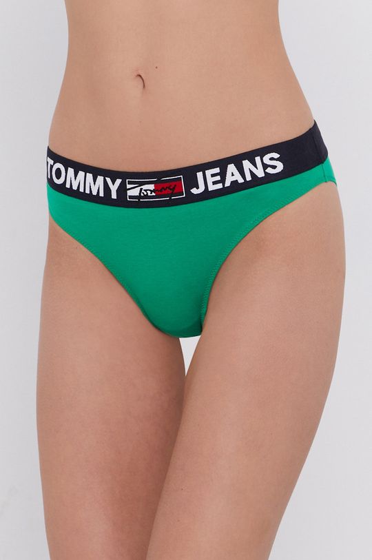 sýto zelená Nohavičky Tommy Jeans Dámsky
