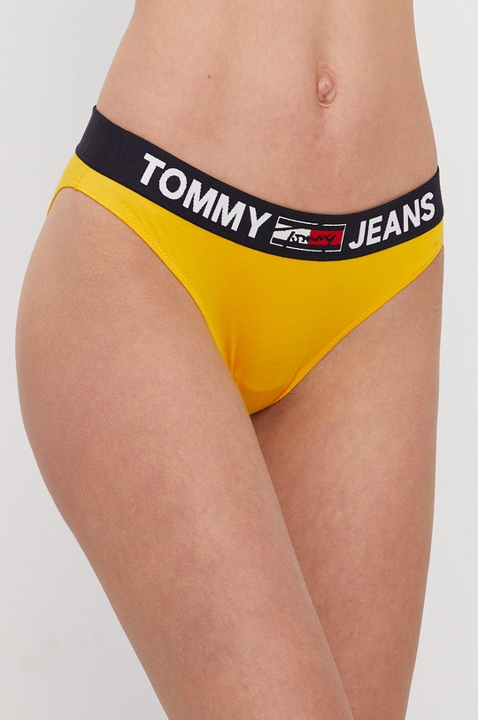 żółty Tommy Jeans Stringi Damski