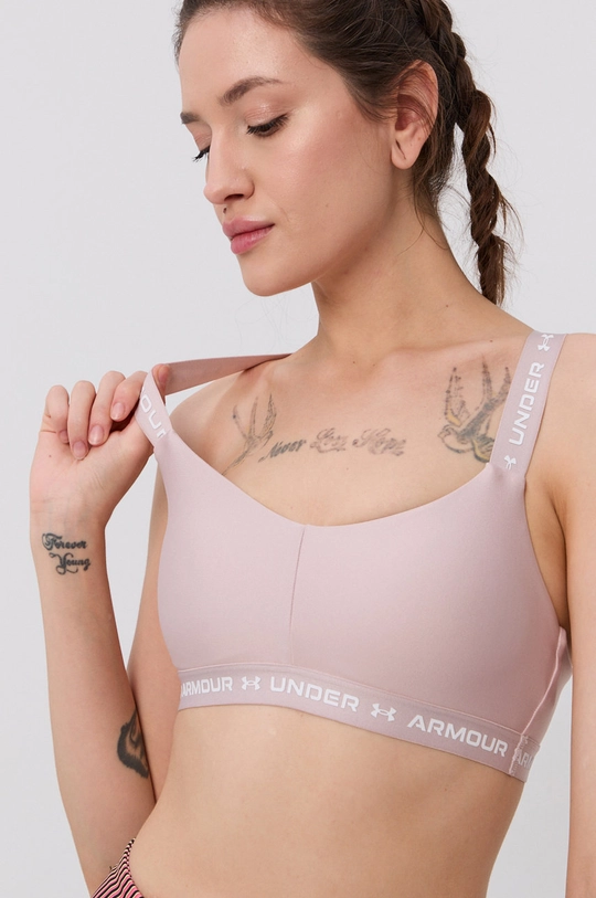 ružová Športová podprsenka Under Armour Crossback