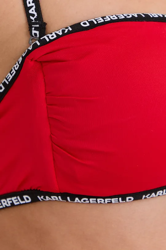 czerwony Karl Lagerfeld Biustonosz kąpielowy KL21WTP02