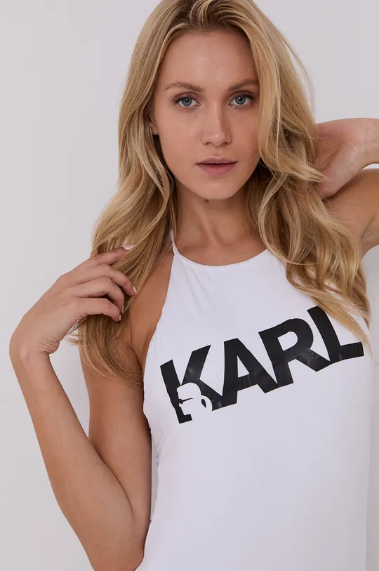 Купальник Karl Lagerfeld  Подкладка: 16% Эластан, 84% Полиамид Основной материал: 18% Эластан, 82% Полиамид