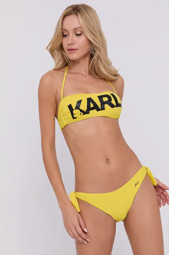 Bikini top Karl Lagerfeld  Φόδρα: 16% Σπαντέξ, 84% Πολυαμίδη Κύριο υλικό: 18% Σπαντέξ, 82% Πολυαμίδη