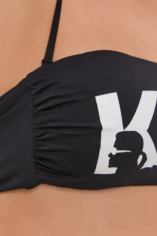 fekete Karl Lagerfeld bikini felső