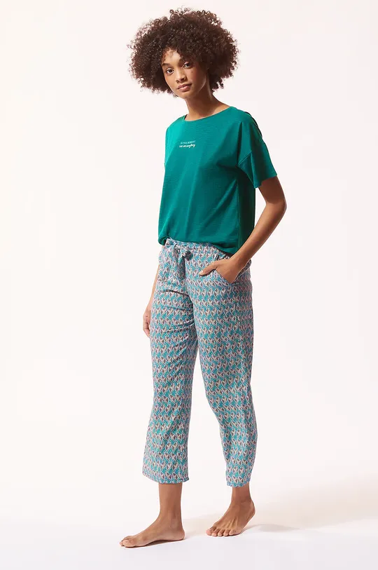 бирюзовый Etam - Пижамные брюки ALEXIA