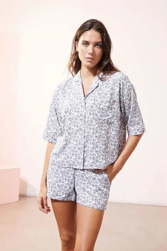 fioletowy Etam Koszula piżamowa