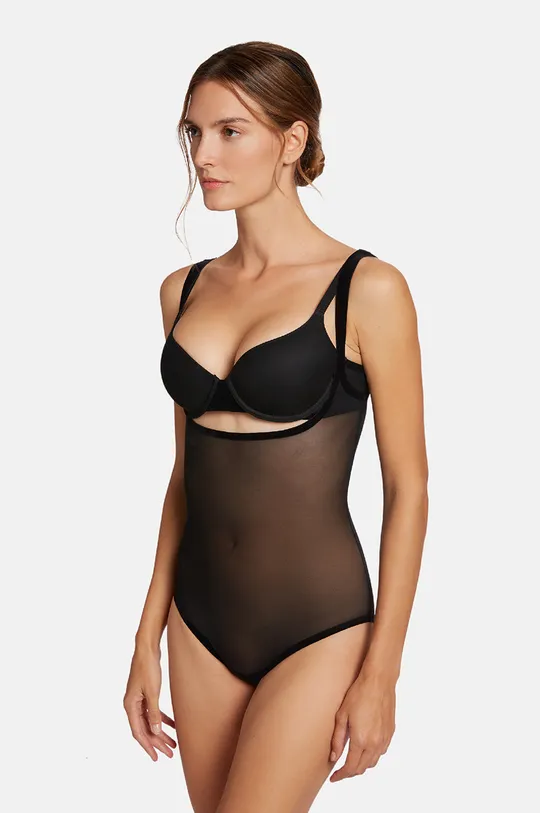 fekete Wolford - Alakformáló body Tulle Női