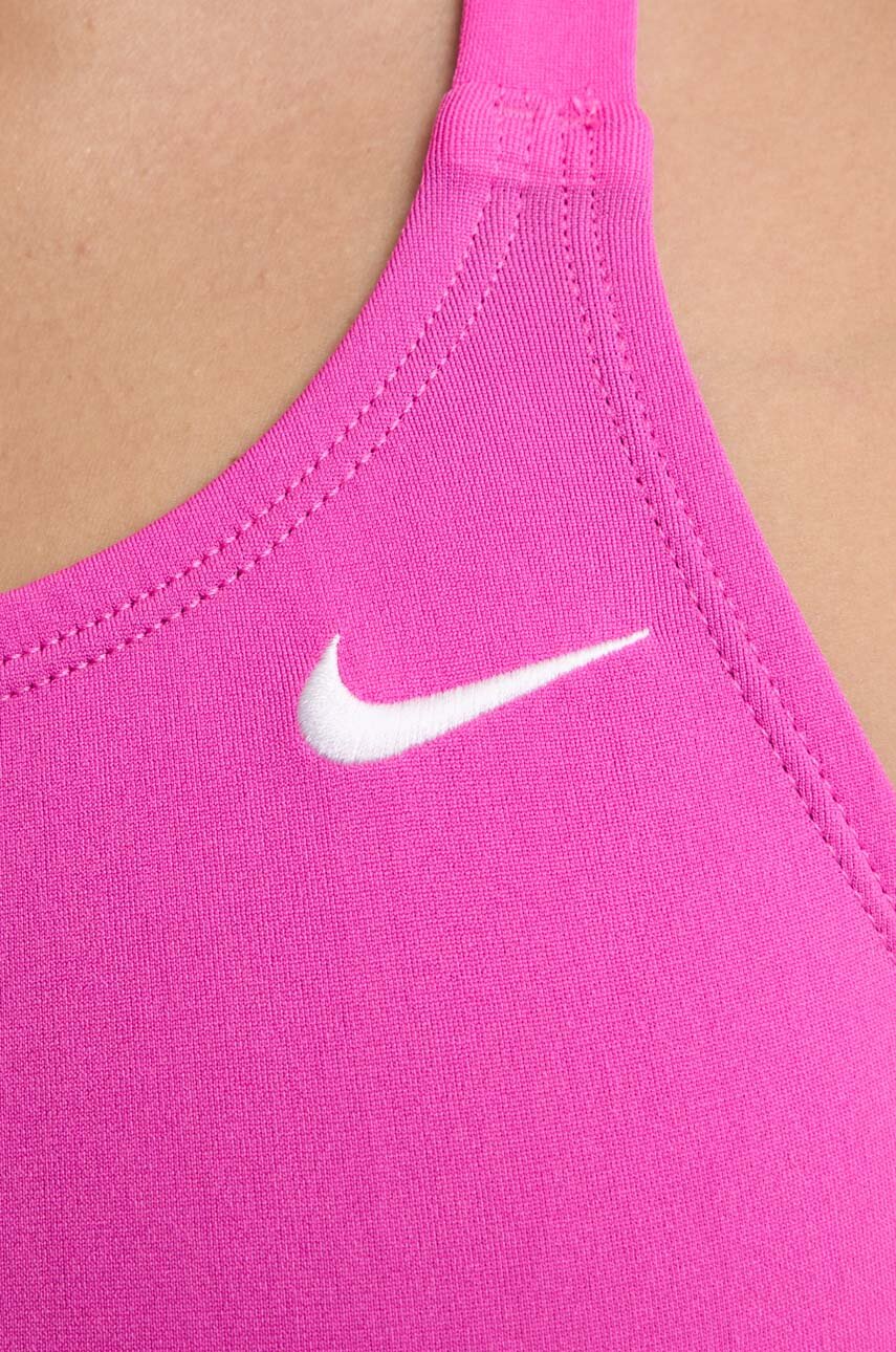 Nike jednoczęściowy strój kąpielowy kolor różowy miękka miseczka ...