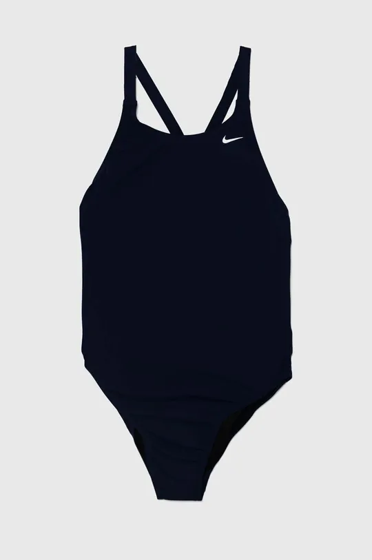 tmavomodrá Jednodielne plavky Nike Hydrastrong Solid Dámsky