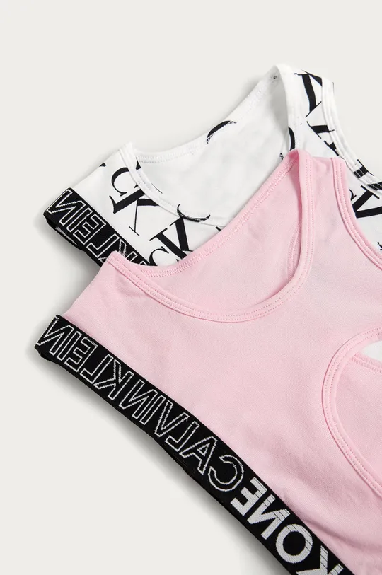 Calvin Klein Underwear Biustonosz sportowy dziecięcy (2-pack) różowy