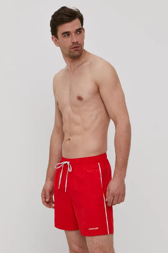 czerwony Calvin Klein Szorty kąpielowe Męski