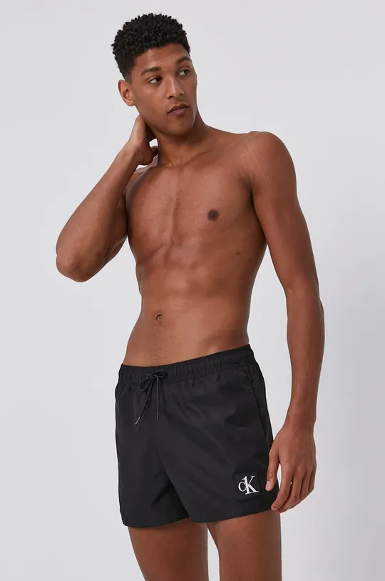 czarny Calvin Klein Szorty kąpielowe Męski