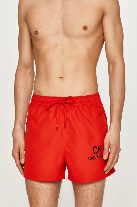 czerwony Calvin Klein - Szorty kąpielowe Męski