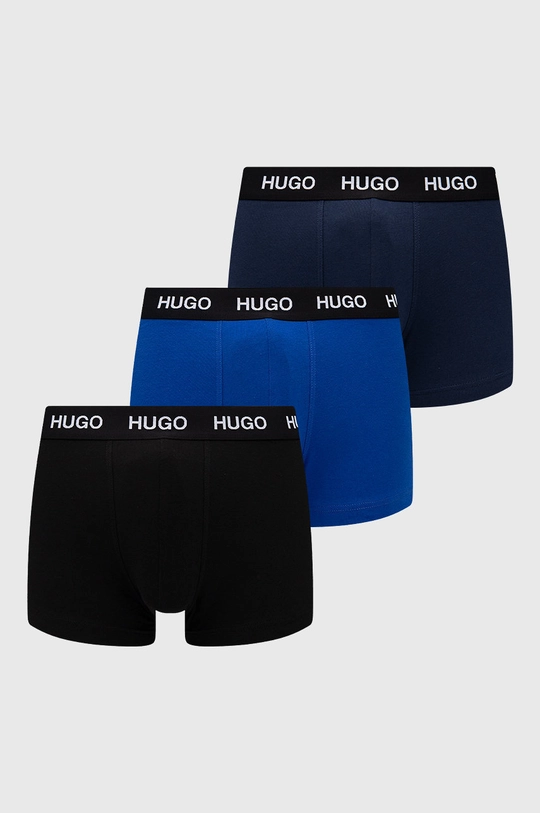 granatowy Hugo Bokserki (3-pack) Męski