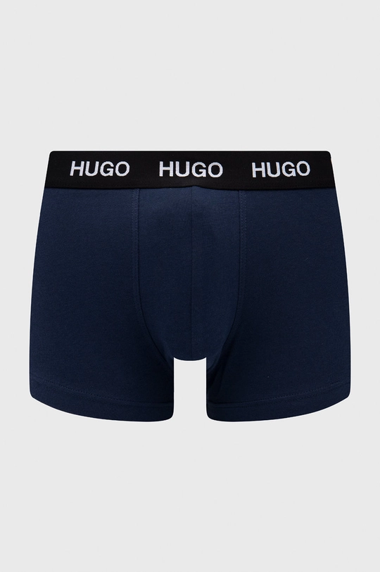 tmavomodrá Boxerky Hugo (3-pak)