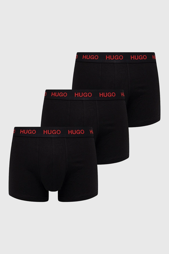 czarny Hugo Bokserki (3-pack) Męski