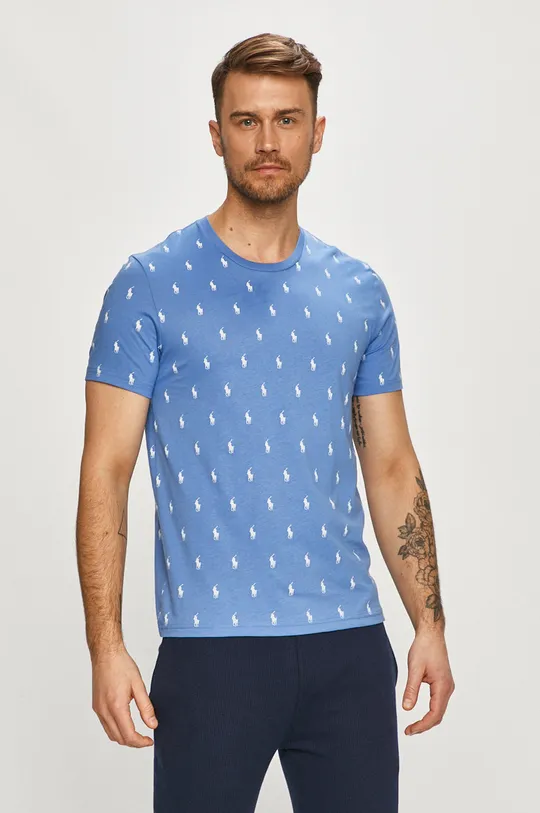 niebieski Polo Ralph Lauren - T-shirt 714830281004 Męski