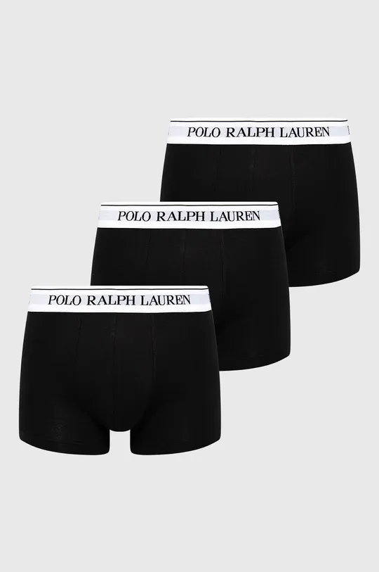 fekete Polo Ralph Lauren boxeralsó (3 db) Férfi