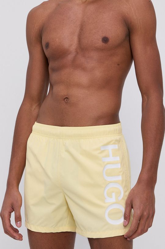 galben deschis Hugo Pantaloni scurți de baie De bărbați