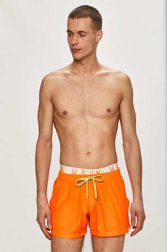 oranžová Moschino Underwear - Plavkové šortky Pánsky