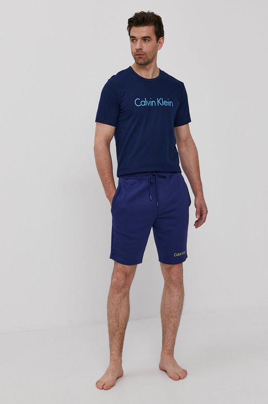 Pyžamové šortky Calvin Klein Underwear námořnická modř