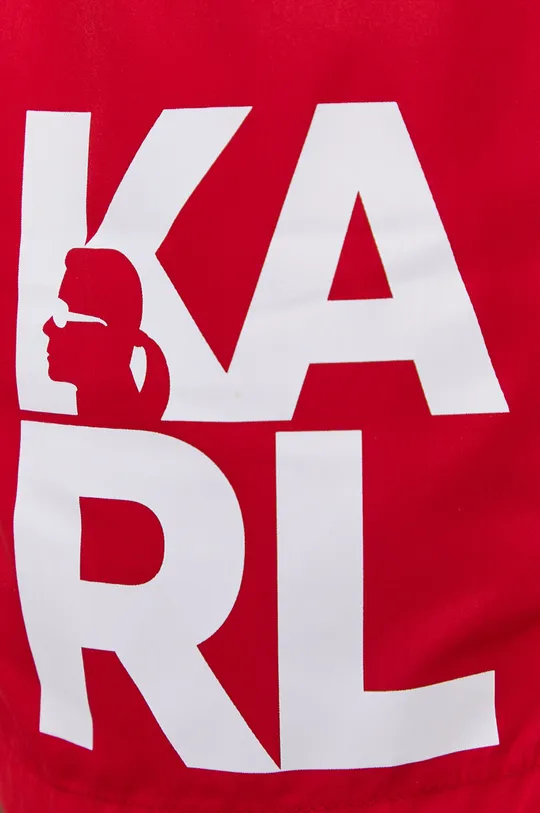 Plavkové šortky Karl Lagerfeld červená
