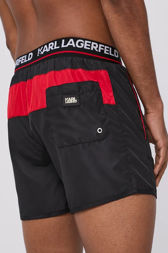 Karl Lagerfeld Szorty kąpielowe KL21MBS04 czarny