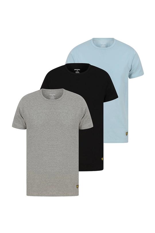 multicolor Lyle & Scott - T-shirt piżamowy MAXWELL (3-PACK) Męski