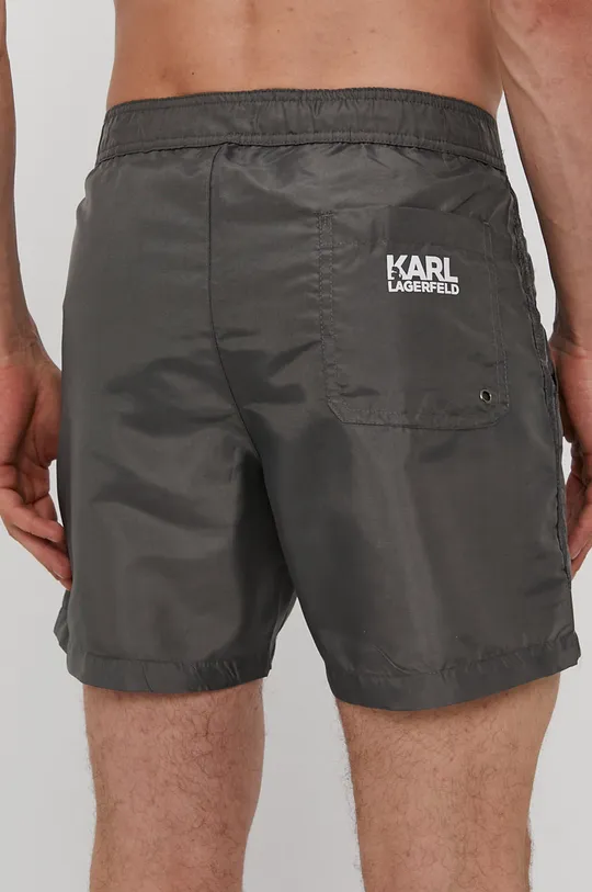 Plavkové šortky Karl Lagerfeld sivá
