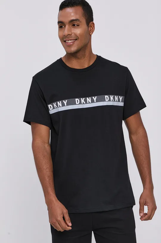 czarny Dkny T-shirt piżamowy N5.6725 Męski