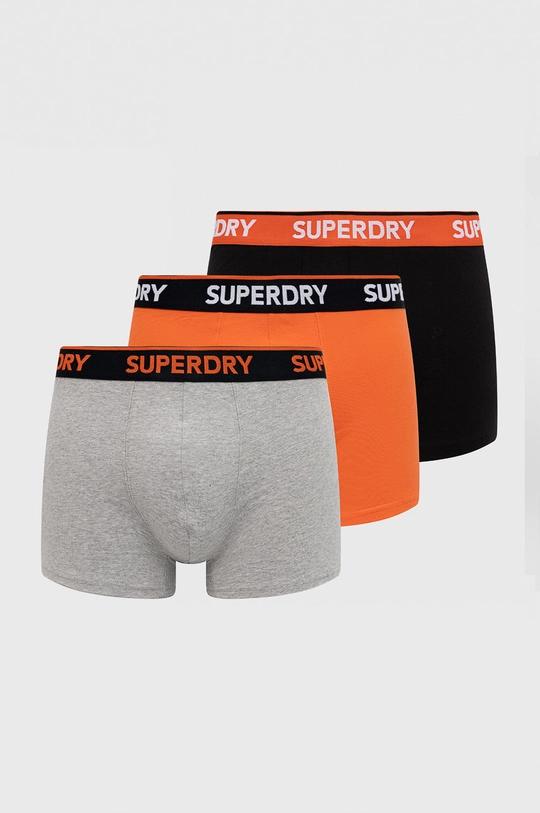 sivá Boxerky Superdry (3-pack) Pánsky