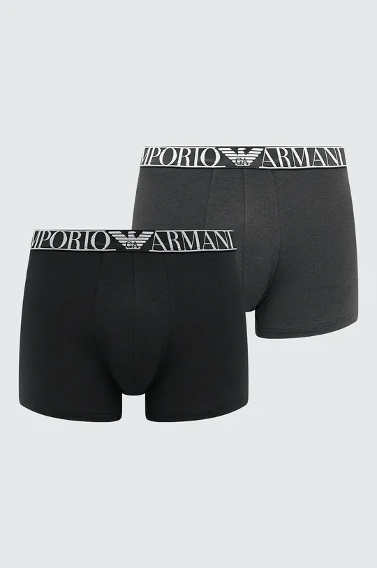 čierna Boxerky Emporio Armani Underwear (2-Pack) Pánsky