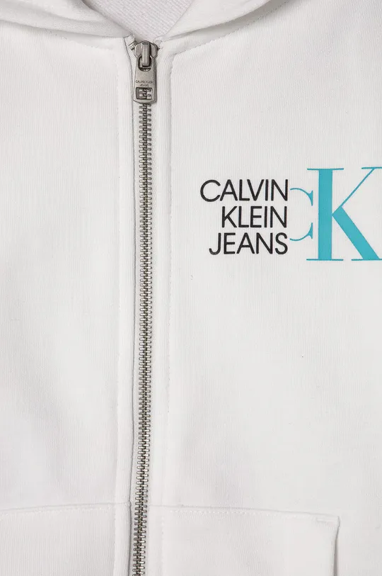 Detská bavlnená mikina Calvin Klein Jeans  100% Organická bavlna