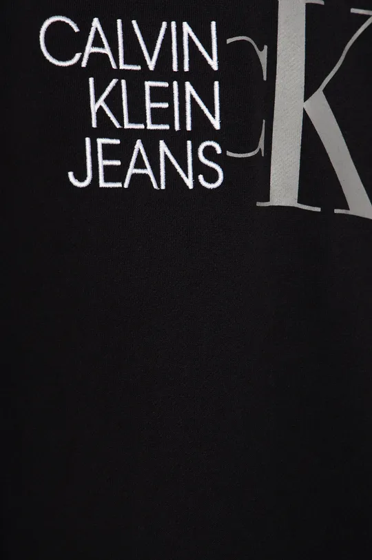 Detská bavlnená mikina Calvin Klein Jeans čierna