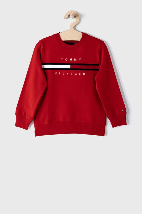 czerwony Tommy Hilfiger Bluza dziecięca Chłopięcy