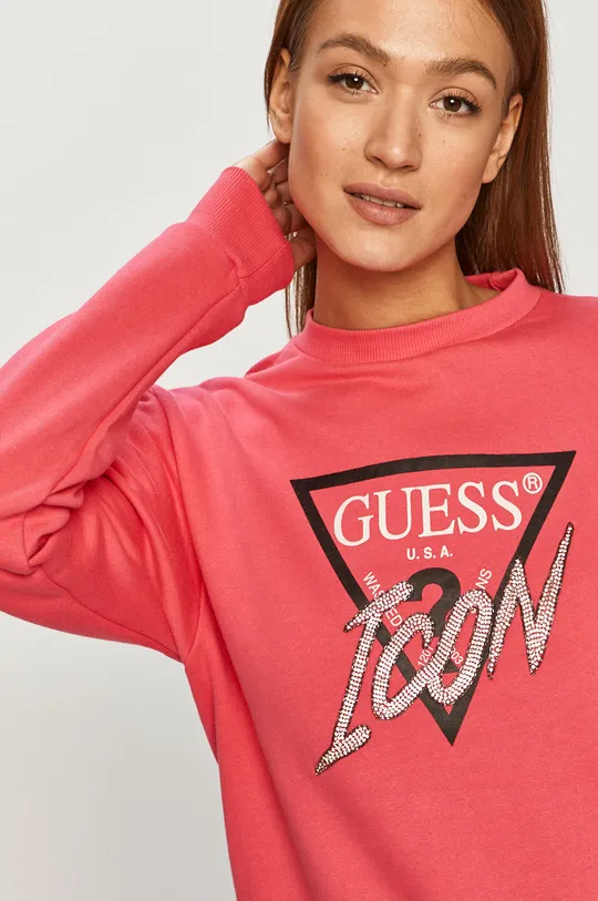różowy Guess - Bluza W1RQ04.K68I0