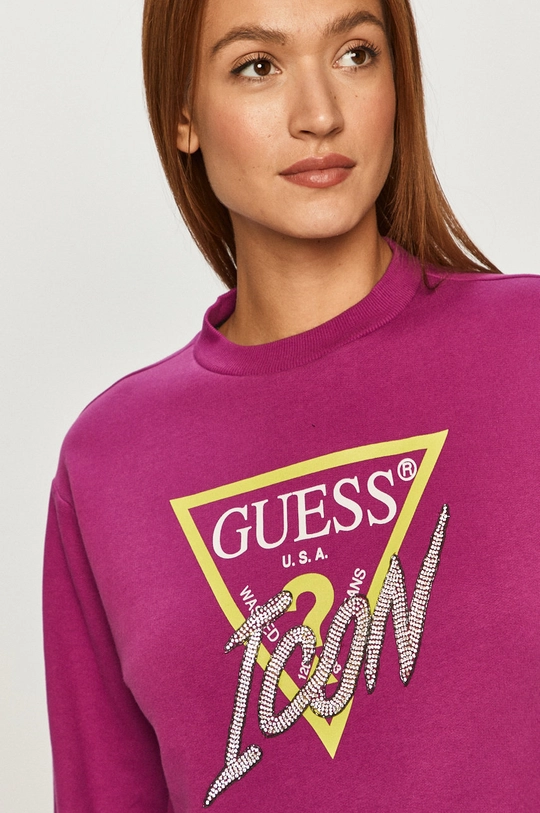 fioletowy Guess - Bluza W1RQ04.K68I0