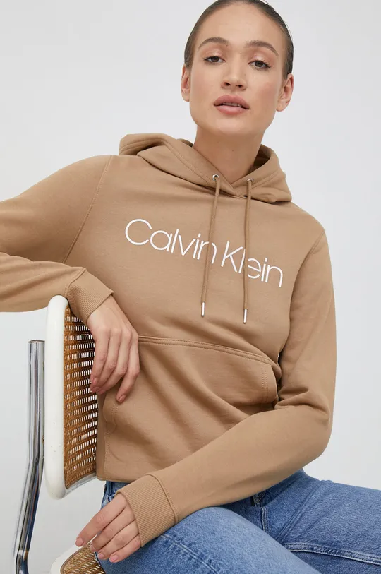 beżowy Calvin Klein bluza Damski