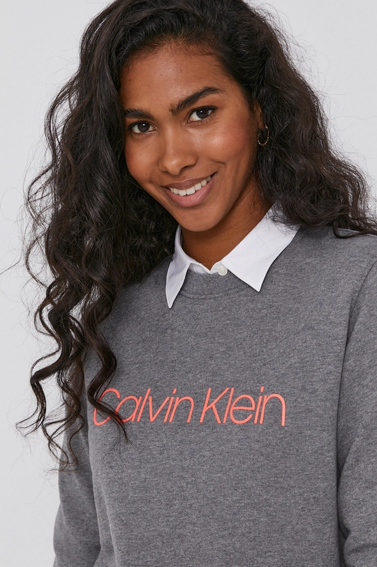 sivá Calvin Klein - Bavlnená mikina